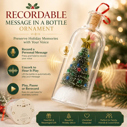 Recordable Christmas Tree in a Bottle