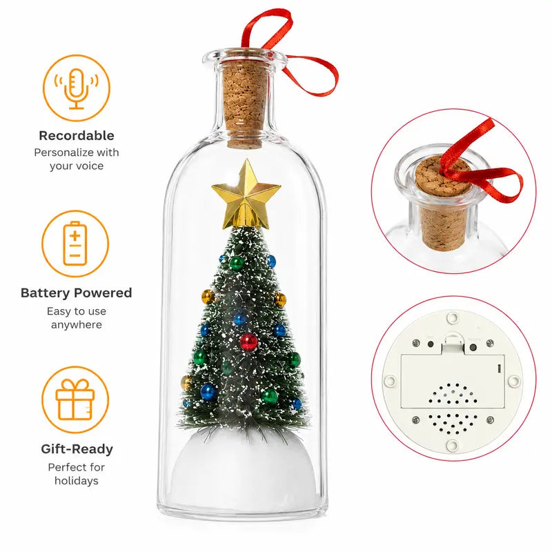 Recordable Christmas Tree in a Bottle