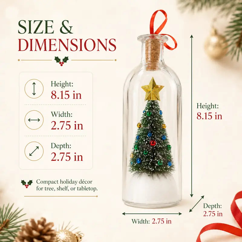 Recordable Christmas Tree in a Bottle